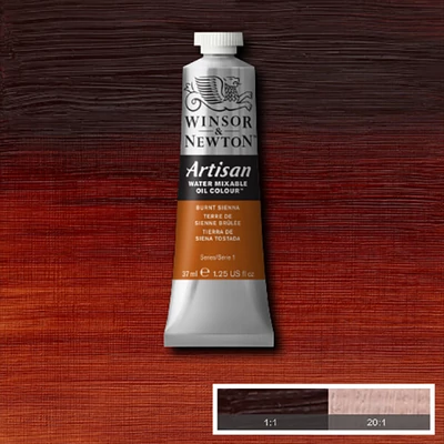 Winsor&amp;amp;Newton Artisan vizes olajfesték, 37 ml - 074, burnt sienna