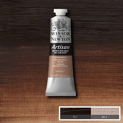 Winsor&amp;Newton Artisan vizes olajfesték, 37 ml - 076, burnt umber