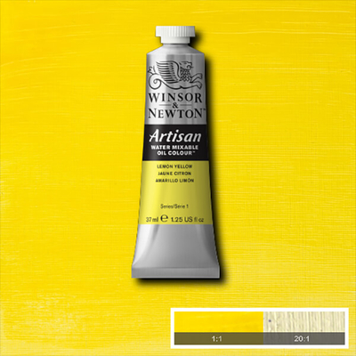 Winsor&amp;Newton Artisan vizes olajfesték, 37 ml - 346, lemon yellow