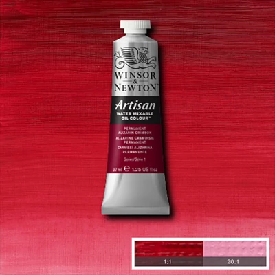 Winsor&amp;Newton Artisan vizes olajfesték, 37 ml - 468, permanent alizarin crimson