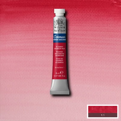 Winsor&amp;Newton Cotman tubusos akvarellfesték, 8 ml - 003, alizarin crimson hue