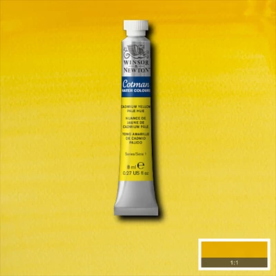 Winsor&amp;Newton Cotman tubusos akvarellfesték, 8 ml - 119, cadmium yellow pale hue