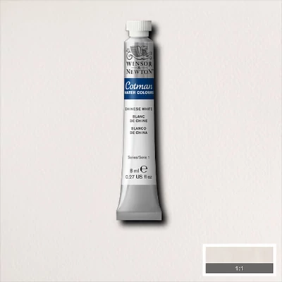 Winsor&amp;Newton Cotman tubusos akvarellfesték, 8 ml - 150, chinese white