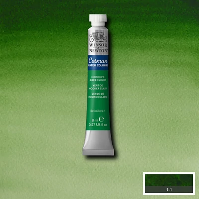 Winsor&amp;amp;Newton Cotman tubusos akvarellfesték, 8 ml - 314, hooker's green light