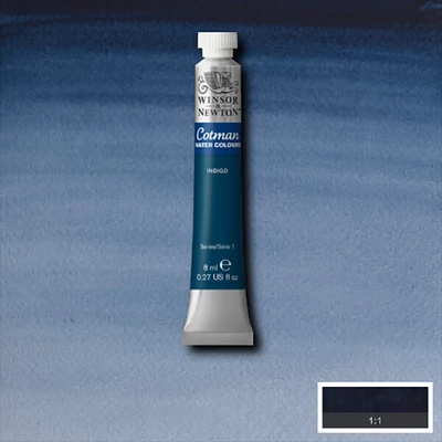 Winsor&amp;Newton Cotman tubusos akvarellfesték, 8 ml - 322, indigo