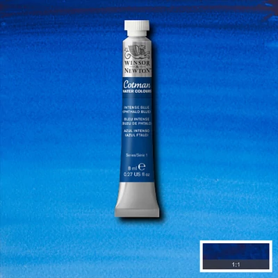 Winsor&amp;Newton Cotman tubusos akvarellfesték, 8 ml - 327, intense blue