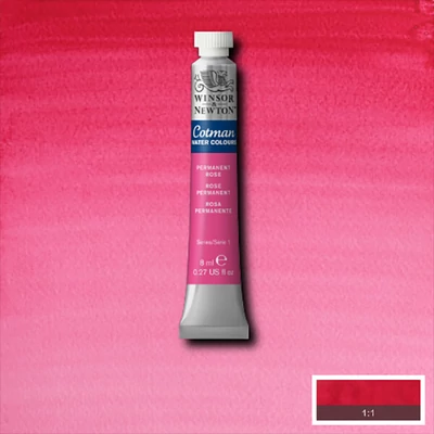 Winsor&amp;Newton Cotman tubusos akvarellfesték, 8 ml - 502, permanent rose
