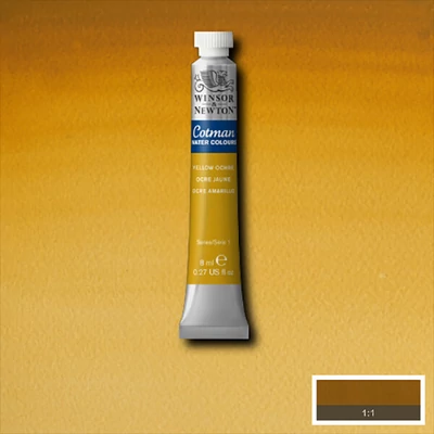 Winsor&amp;amp;Newton Cotman tubusos akvarellfesték, 8 ml - 744, yellow ochre