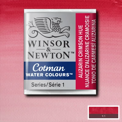 Winsor&Newton Cotman 1/2 szilkés akvarellfesték - 003, alizarin crimson hue