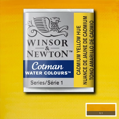 Winsor&amp;amp;Newton Cotman 1/2 szilkés akvarellfesték - 109, cadmium yellow hue