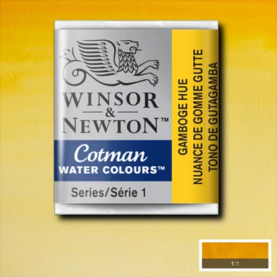 Winsor&Newton Cotman 1/2 szilkés akvarellfesték - 266, gamboge hue