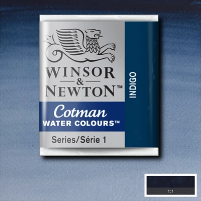 Winsor&amp;Newton Cotman 1/2 szilkés akvarellfesték - 322, indigo