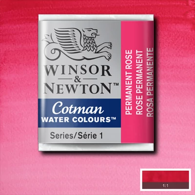 Winsor&Newton Cotman 1/2 szilkés akvarellfesték - 502, permanent rose