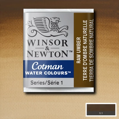 Winsor&Newton Cotman 1/2 szilkés akvarellfesték - 554, raw umber