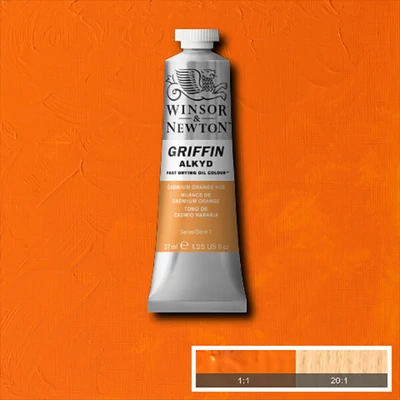 Winsor&amp;amp;Newton Griffin alkyd olajfesték, 37 ml - 090, cadmium orange hue