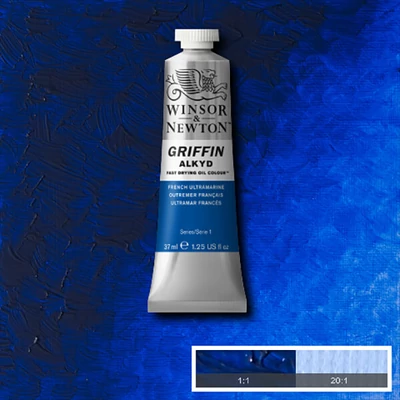 Winsor&amp;amp;Newton Griffin alkyd olajfesték, 37 ml - 263, french ultramarine