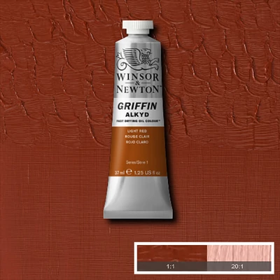 Winsor&amp;Newton Griffin alkyd olajfesték, 37 ml - 362, light red