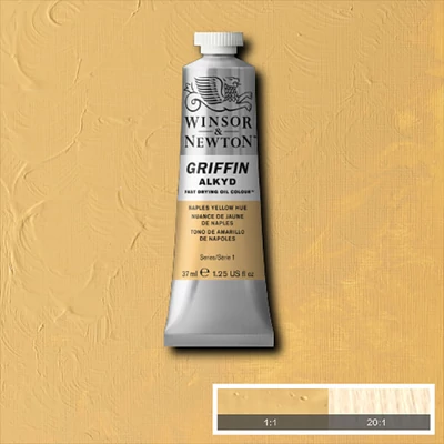 Winsor&amp;amp;Newton Griffin alkyd olajfesték, 37 ml - 422, naples yellow