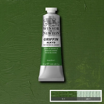 Winsor&amp;amp;Newton Griffin alkyd olajfesték, 37 ml - 459, oxide of chromium