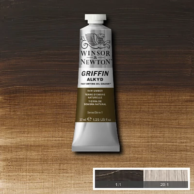Winsor&amp;amp;Newton Griffin alkyd olajfesték, 37 ml - 554, raw umber