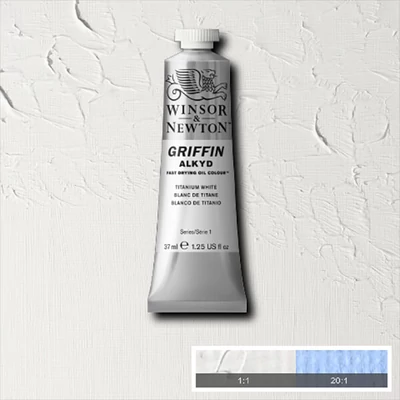 Winsor&Newton Griffin alkyd olajfesték, 37 ml - 644, titanium white