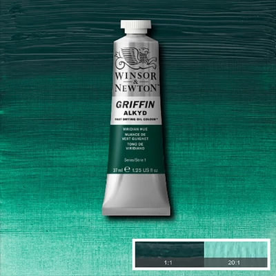 Winsor&amp;Newton Griffin alkyd olajfesték, 37 ml - 696, viridian hue