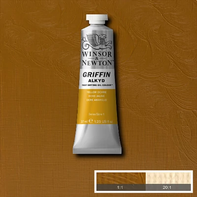 Winsor&amp;amp;Newton Griffin alkyd olajfesték, 37 ml - 744, yellow ochre