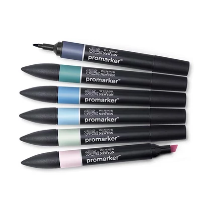 ProMarker kétvégű alkoholos filctoll készlet - 6 db, skyscape tones 1 