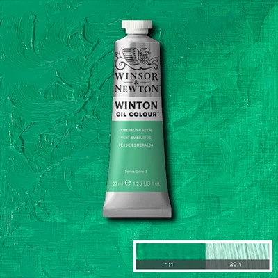Winsor&amp;amp;Newton Winton olajfesték, 37 ml - 241, emerald green