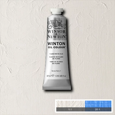 Winsor&amp;Newton Winton olajfesték, 37 ml - 242, flake white hue