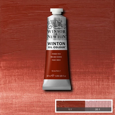 Winsor&amp;Newton Winton olajfesték, 37 ml - 317, indian red