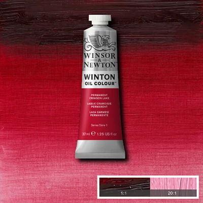 Winsor&amp;Newton Winton olajfesték, 37 ml - 478, permanent crimson lake