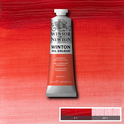 Winsor&amp;amp;Newton Winton olajfesték, 37 ml - 480, permanent geranium lake