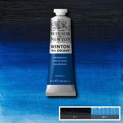Winsor&amp;amp;Newton Winton olajfesték, 37 ml - 538, prussian blue