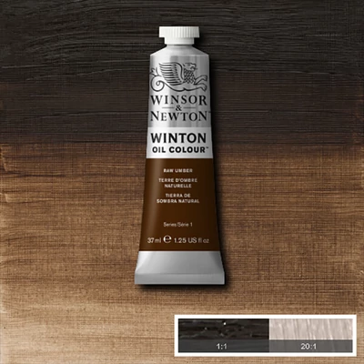 Winsor&amp;Newton Winton olajfesték, 37 ml - 554, raw umber