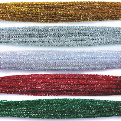 Zsenília, 30 cm, csillámos - különféle színekben