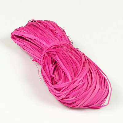 Raffia, 50 g - pink