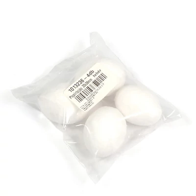 Préselt papírtojás csomagban - 30x38 mm, fehér, 4 db