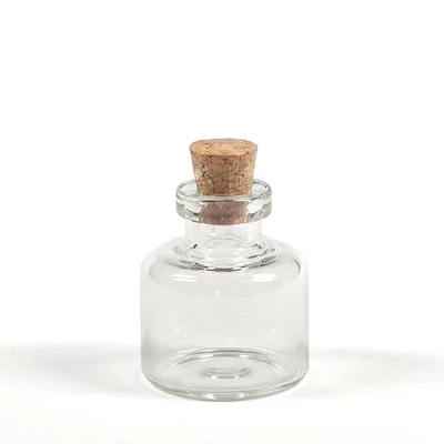Üvegfiola készlet parafadugóval - mini, 2,2x2,5 cm