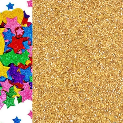 Dekorgumi - csillámos arany