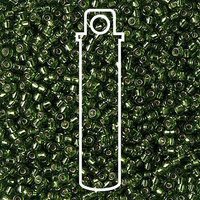 Miyuki japán üveggyöngy, kásagyöngy 11/0 - Silver Lined Olive