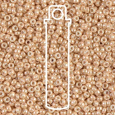 Miyuki japán üveggyöngy, kásagyöngy 11/0 - Dark Beige Ceylon