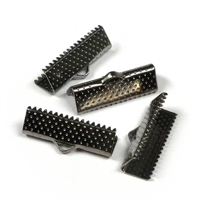Szalagvégzáró, 20 mm, 4 db - ródium
