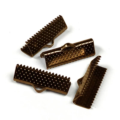 Szalagvégzáró, 20 mm, 4 db - vörösréz színű
