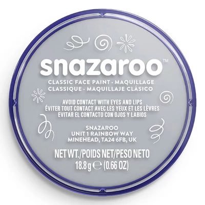 Snazaroo arcfesték korong - világosszürke, light grey 122