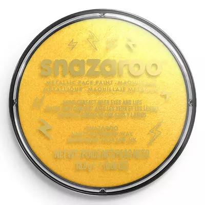 Snazaroo arcfesték korong - metál arany, electric gold 777