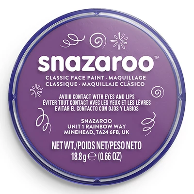 Snazaroo arcfesték korong - bíbor, purple 888