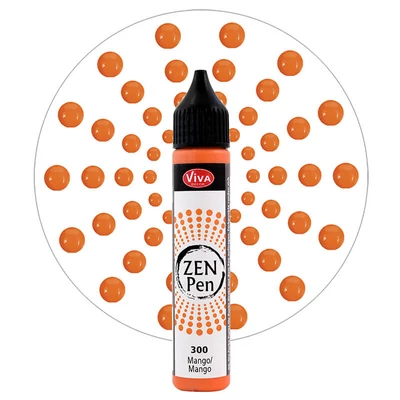 Zen Pen pöttyöző festéktoll, 28 ml - mangó