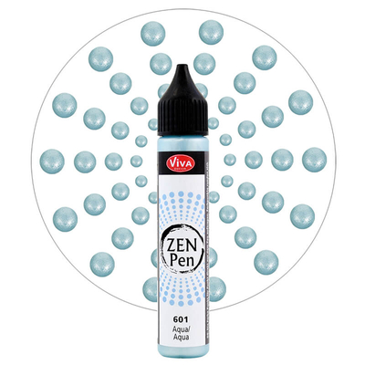 Zen Pen pöttyöző festéktoll, 28 ml - vízkék