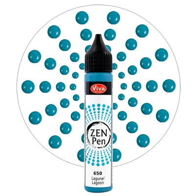 Zen Pen pöttyöző festéktoll, 28 ml - lagúna
